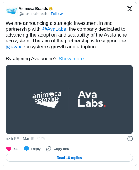 Animoca Brands X Post