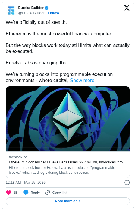 Eureka Builder X Post