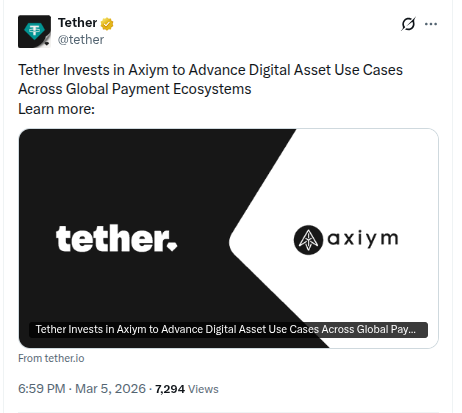 Tether X Post