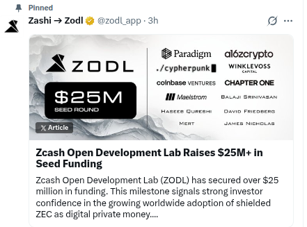 ZODL X Post