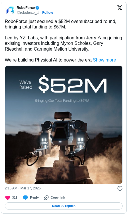 RoboForce X Post