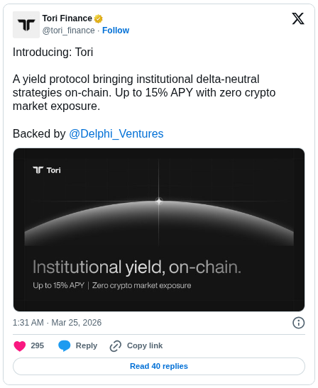 Tori Finance X Post