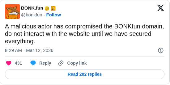 BONK.fun Launchpad Hacked
