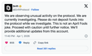 Drift Protocol 270 Million USD Hack