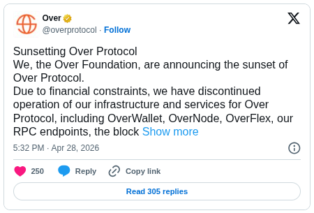 Over Protocol X Post