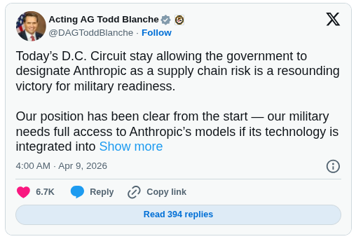 Anthropic Loses First Court Battle Over Pentagon Supply Chain Risk Label