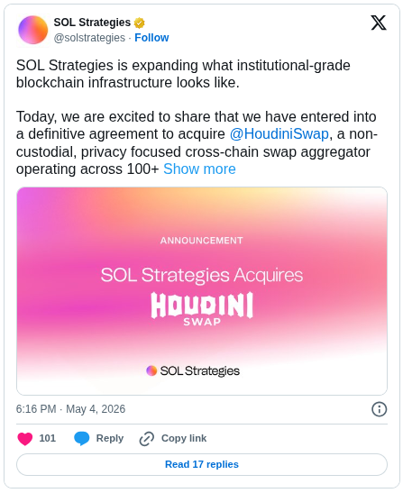 SOL Strategies X Post
