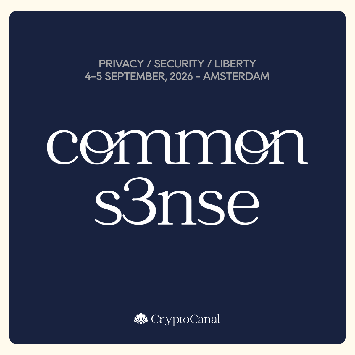 Common S3nse Joins Cypherpunk Week in Amsterdam