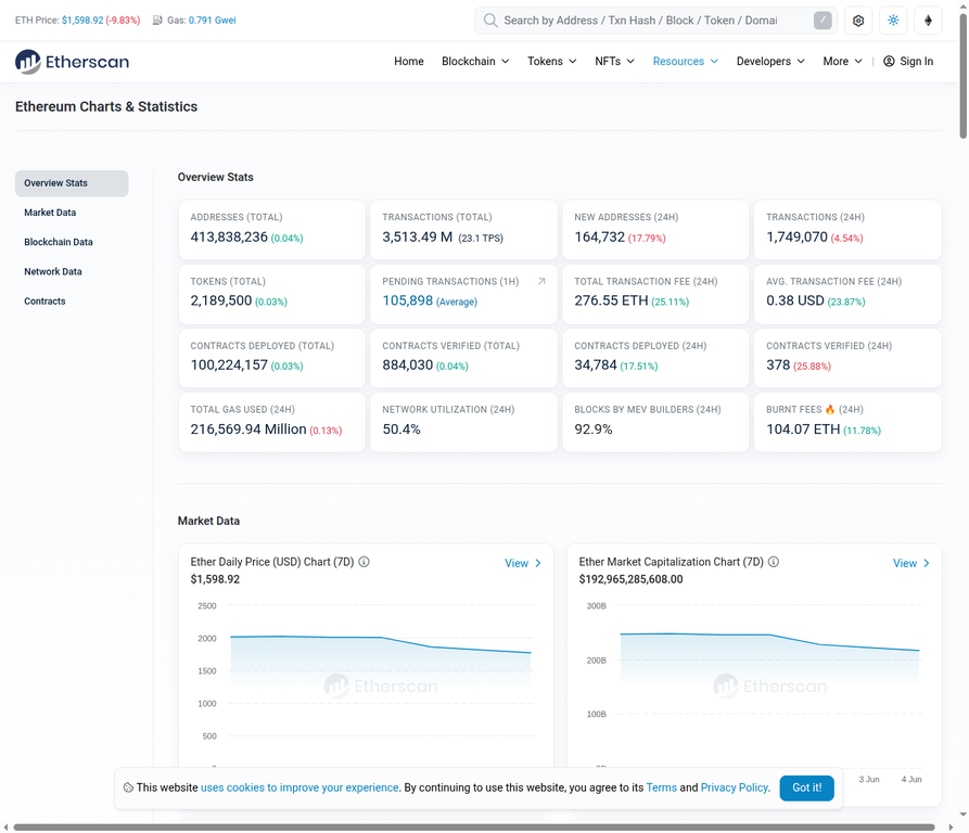 Etherscan Token Holdings