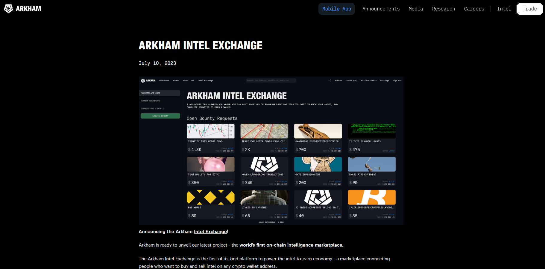 Intel Exchange Homepage