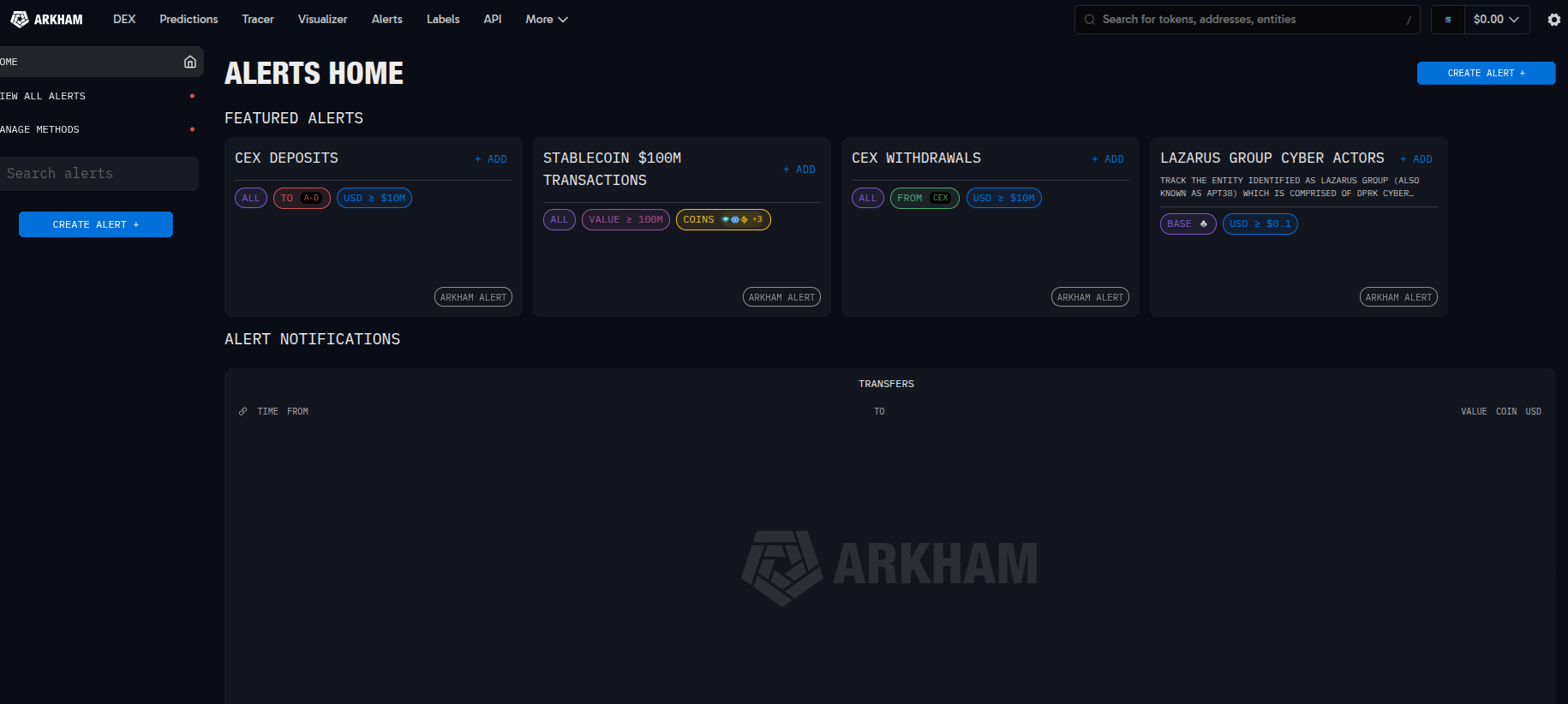 Setting Up Alerts