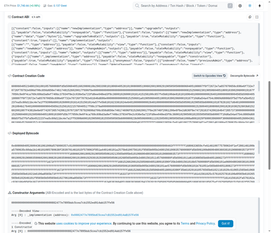 Human-readable Solidity source code is a clear sign of a properly verified contract.