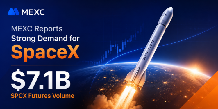 MEXC Reports Strong Demand for SpaceX-Series Products as SPCXUSDT Futures Trading Volume Surpasses $7.1 Billion