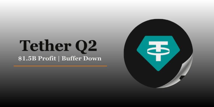 Tether Posts $1.5B Q2 Profit, But Its Reserve Buffer Shrank by Nearly Half